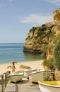 Algarve beach in Portugal Royalty Free Stock Photo