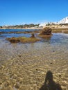 Algarve beach portugal ocean view Royalty Free Stock Photo