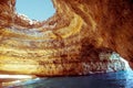 Algarve benagil cave on summer sinshine