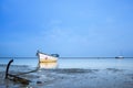 Algarve Cavacos beach sunset landscape at Ria Formosa wetlands Royalty Free Stock Photo