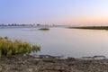 Algarve Cavacos beach twilight landscape at Ria Formosa wetlands Royalty Free Stock Photo