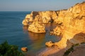 Algarve, Portugal. Praia da Marinha at sunrise