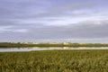 Algarve QDL landscape at Ria Formosa wetlands reserve, southern Royalty Free Stock Photo