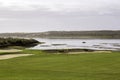 Algarve QDL landscape at Ria Formosa wetlands reserve, southern Royalty Free Stock Photo