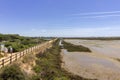 Algarve QDL landscape at Ria Formosa wetlands reserve Royalty Free Stock Photo