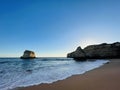 Algarve region in Portugal. A view of a Praia da Rocha in Portimao. Royalty Free Stock Photo