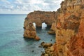 Algarve rocks formation Royalty Free Stock Photo