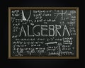 Algebra blackboard image