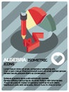 Algebra color isometric poster