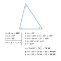 Algebraic equation with one variable integers angles in degrees