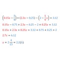 Algebraic equation with one variable. Natural numbers simple fractions and mixed fractions decimal fractions.