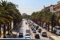 Alger, Algeria, Capital, City, Northafrika, travel, passengertraffic, birdview, street, cars, Royalty Free Stock Photo