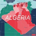 Algeria country detailed editable map