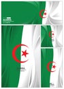 Abstract Algeria Flag Background.