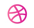 Dribbble social media icon Symbol Design Vector