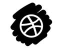 Dribbble social media icon Logo Abstract Symbol