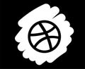 Dribbble social media Design icon Symbol Logo Vector
