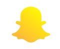Snapchat social media icon Symbol Abstract Design