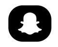 Snapchat social media icon Symbol Abstract Design