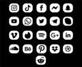 Collection social media icon Logo Symbol Design