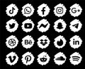 Collection social media icon Symbol Design