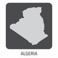 Algeria map icon