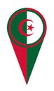 Algeria Map Pointer Location Flag Royalty Free Stock Photo