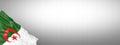 Algeria - national flag and gradient background - horizontal banner format Royalty Free Stock Photo