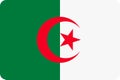 Algeria National Flag Original Colors Vector Icon Design Royalty Free Stock Photo