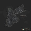 Jordan map abstract geometric mesh polygonal light concept