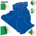 Algeria set. Royalty Free Stock Photo