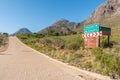 Directional and distance signs at Algeria Resort the Cederberg