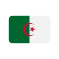Algeria vector flag isolated on white background Royalty Free Stock Photo