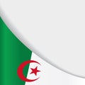 Algerian flag background. Vector illustration.