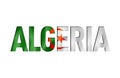 Algerian flag text font