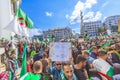 Algerians manifesting against president Bouteflika regime in Algiers, Algeria