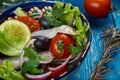 Algerian Salad with Anchovies Royalty Free Stock Photo