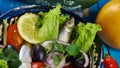 Algerian Salad with Anchovies Royalty Free Stock Photo