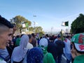 Algerians manifesting against the regime