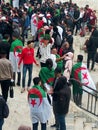 Algerians manifesting against the regime