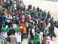 Algerians manifesting against the regime