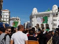 Algerians manifesting against the regime