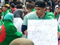 Algerians manifesting against the regime Royalty Free Stock Photo