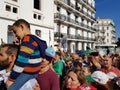 Algerians manifesting against the regime