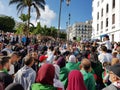 Algerians manifesting against the regime