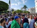 Algerians manifesting against the regime