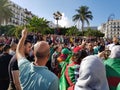 Algerians manifesting against the regime