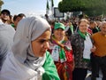 Algerians manifesting against the regime Royalty Free Stock Photo