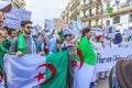 Algerians protesting against Bouteflika's regime in Algiers