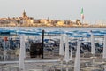 Alghero old town and the beach, Italy